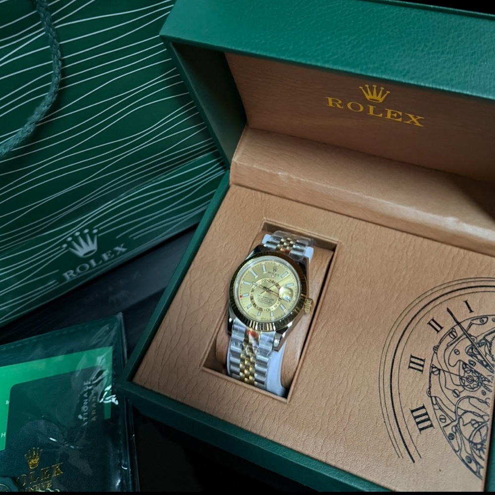 Two-Tone Gold and Silver Men's Watch